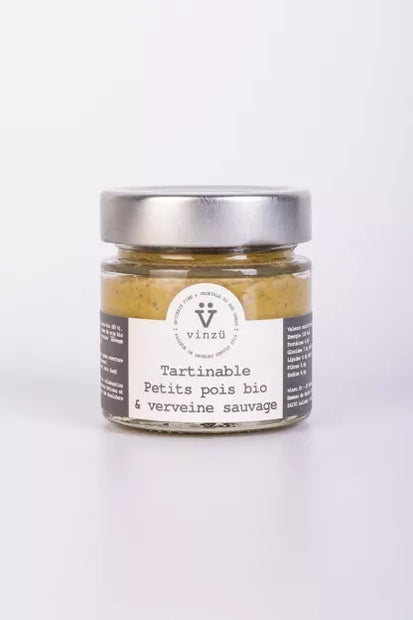 Tartinable petits pois bio et verveine sauvage
