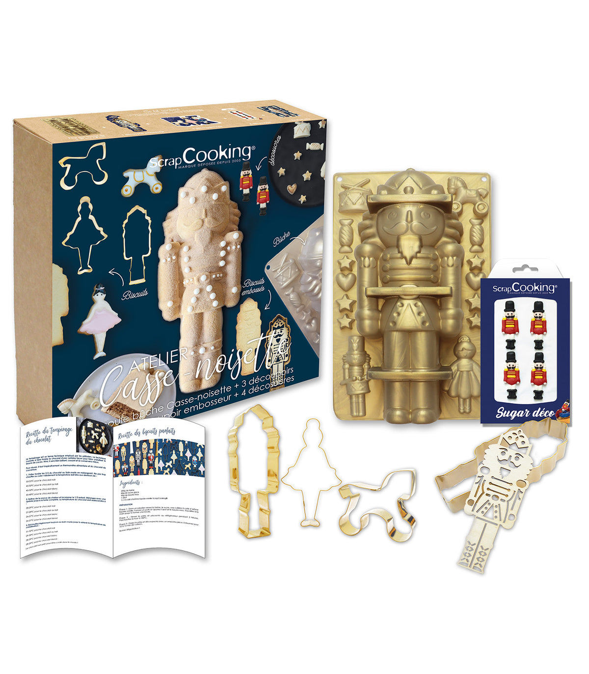 GIFTBOX NOËL CASSE NOISETTE - Moule bûche et emporte-pièce