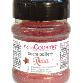POT DE SUCRE PAILLETTES RUBIS 160G