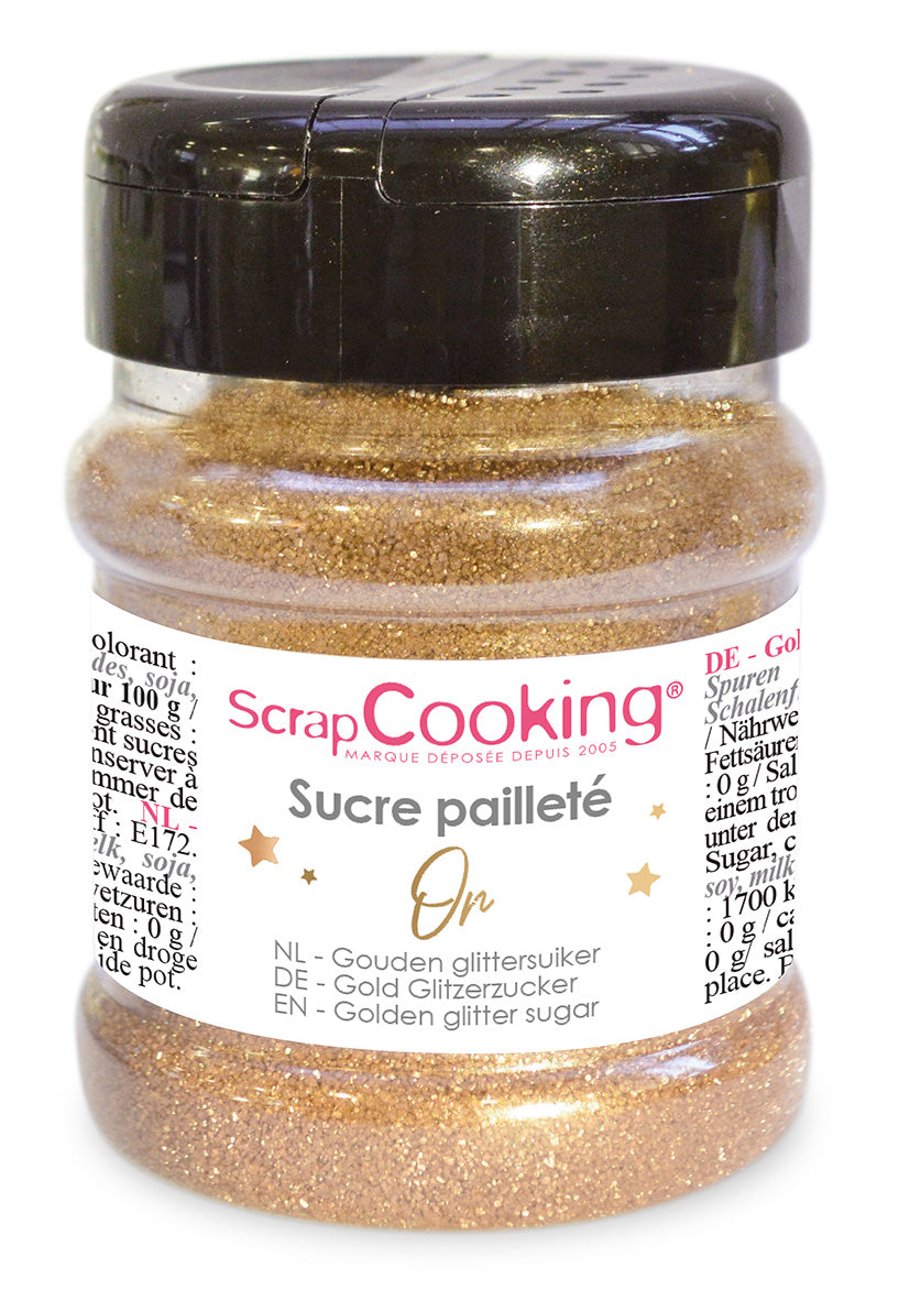 Pot de sucre pailleté OR