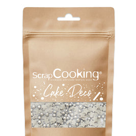 Décors sucrés étoiles/perles argentées 55g