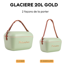 GLACIÈRE POLARBOX OLIVE 12L - GOLD