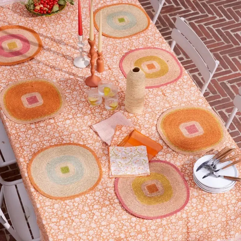 Set de table Mada - Orange Corail