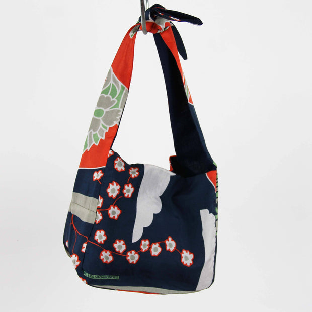Sac Bobby en Soie Agami Marine