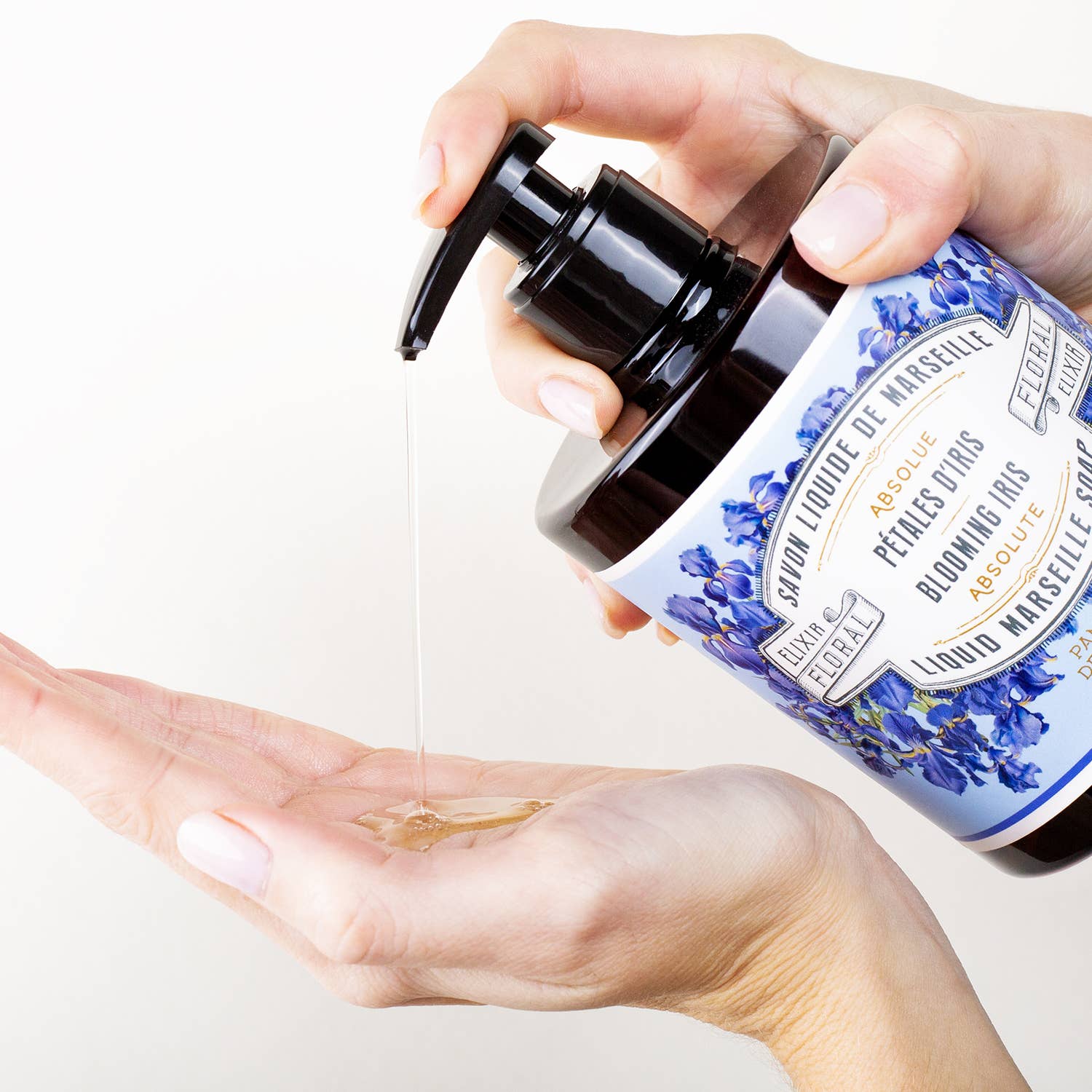 Savon de Marseille liquide 500 ml | Pétales d'Iris