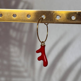 Mix and Match – Boucles d'oreilles simples avec pendentif: Lune-changement
