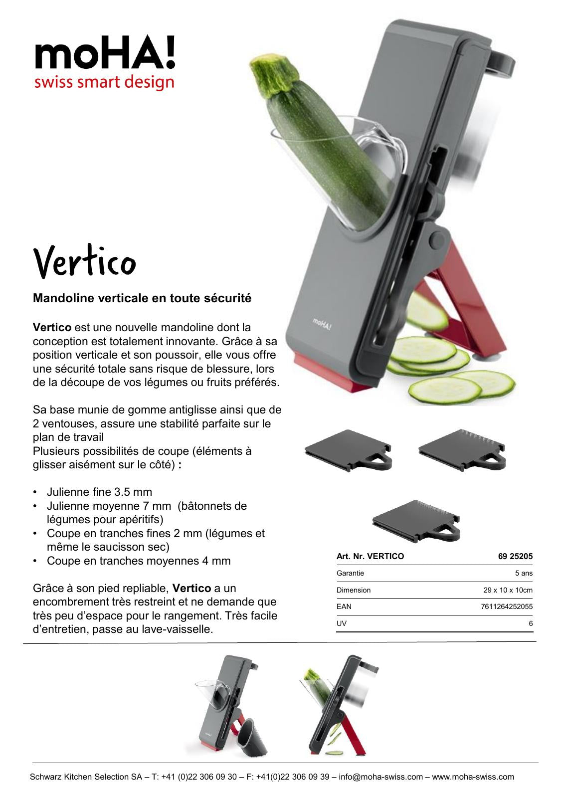 Mandoline verticale