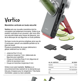 Mandoline verticale