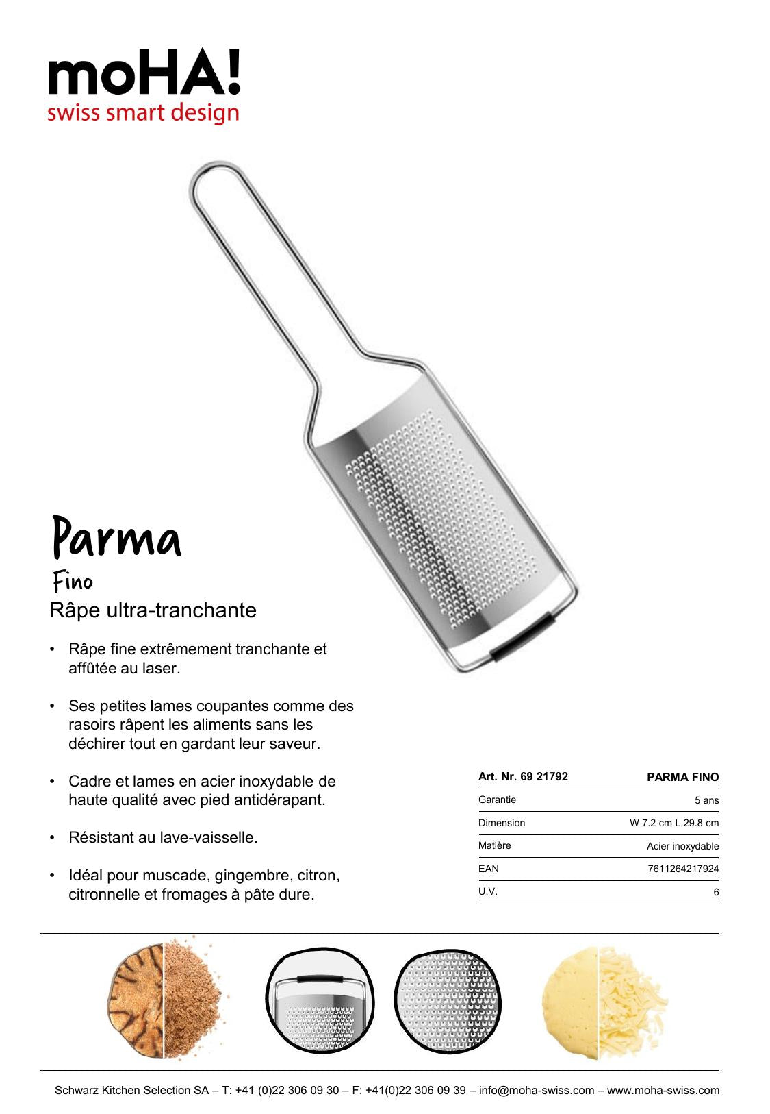 Râpe PARMA Fino Zesteur