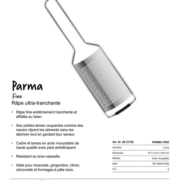 Râpe PARMA Fino Zesteur