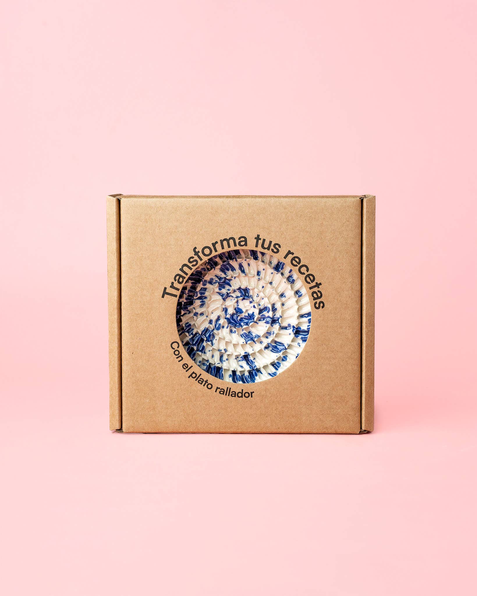 Râpe à ail en céramique — Petite, rose et jaune — Valentina