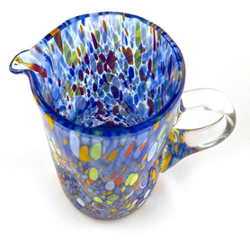 Carafe en verre coloré « The Colors of Murano » 1/2 litre, modèle CLASSIC 14: BLEU