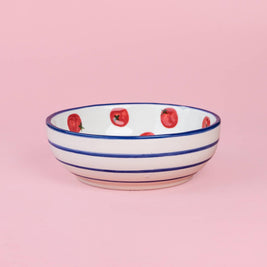 Plaque râpe à ail en céramique - Moyenne Rouge et Bleue - Pomodoro: AVEC EMBALLAGE