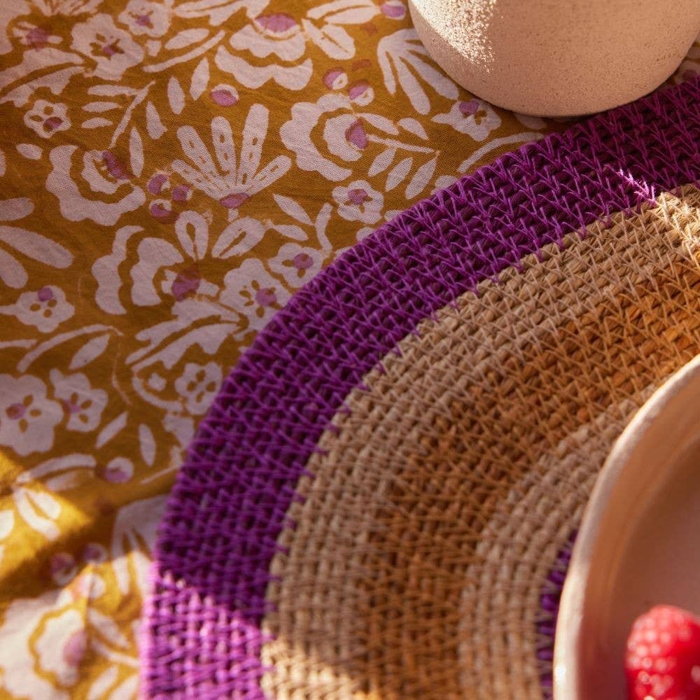 Set de table en jonc de mer - Multico Violet Naturel