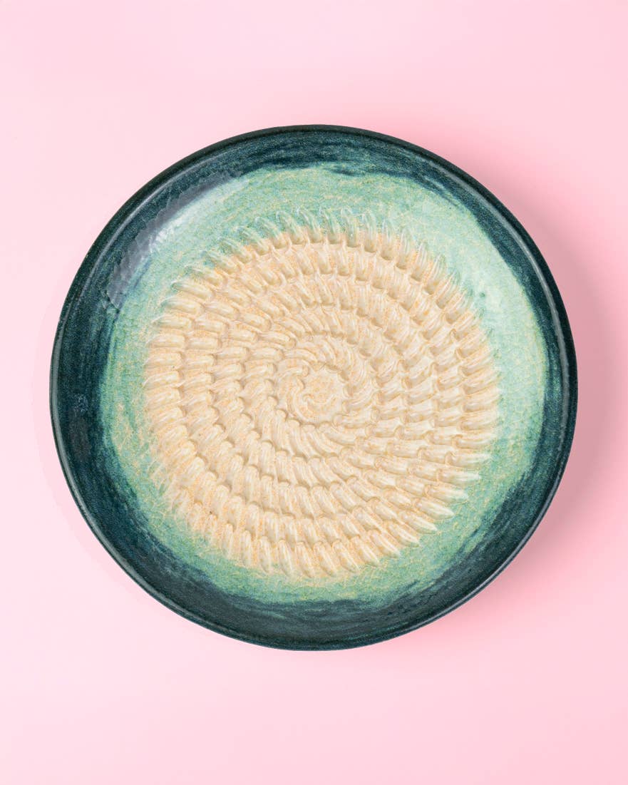 Plaque râpe-ail en céramique - petite - turquoise - Brisa: SIN PACKAGING