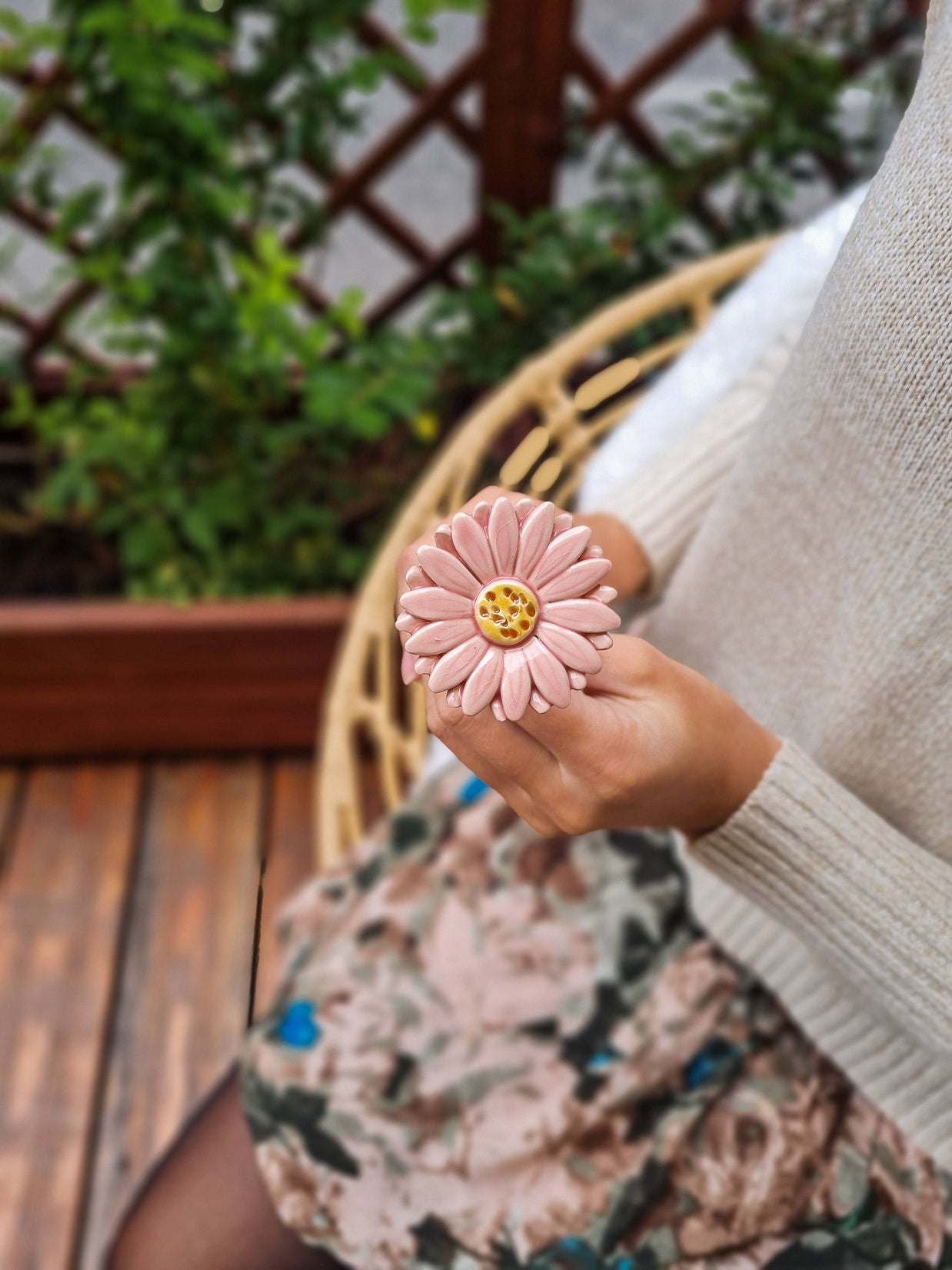 Gerbera Ø env. 5 cm | Tige de 39 cm: Lila