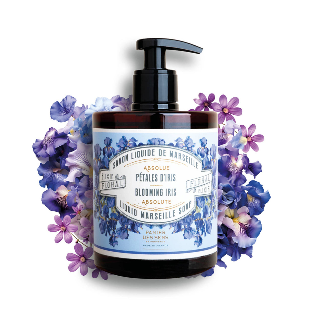 Savon de Marseille liquide 500 ml | Pétales d'Iris