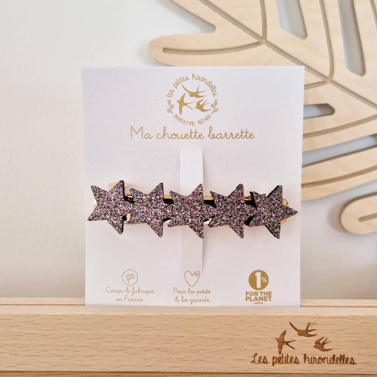 Barrette Clip - Etoiles : Bleu