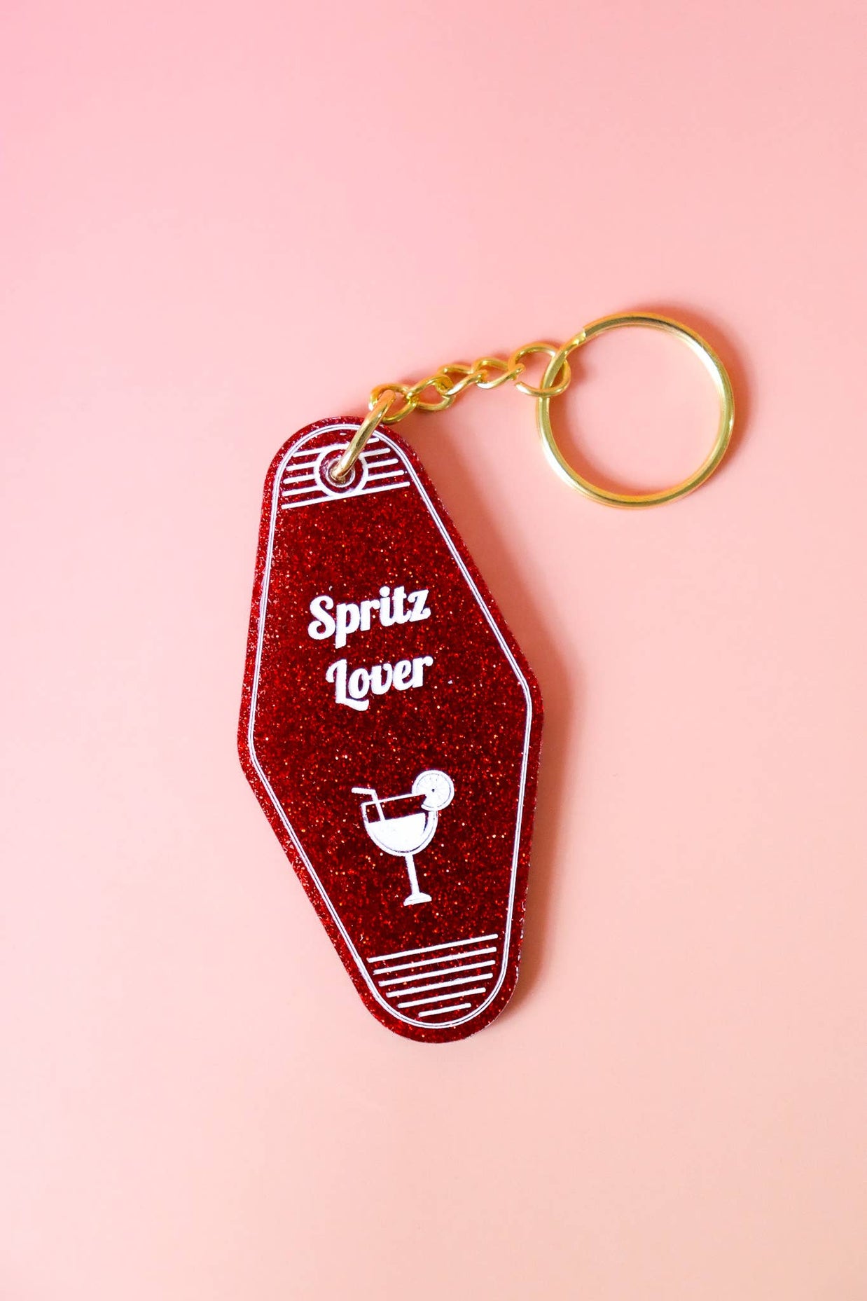 Porte clés Spritz Lover: Paillettes Dark Brown