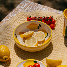 Plaque râpe à ail en céramique - Jaune moyen - Limone