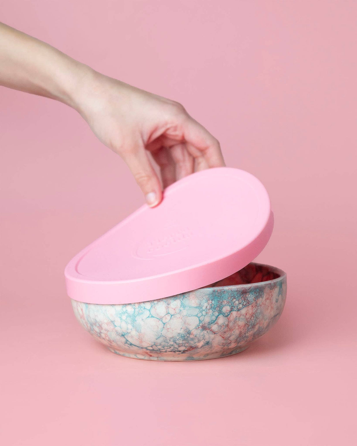 Couvercles en silicone réutilisables sans BPA / 2 tailles: Beis / Grand