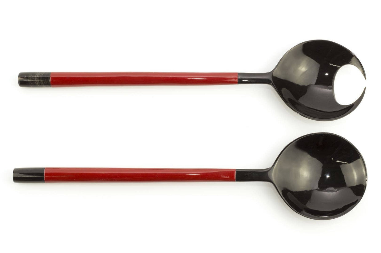 Couverts ronds en forme de griffe de crabe avec laque rouge: Rouge