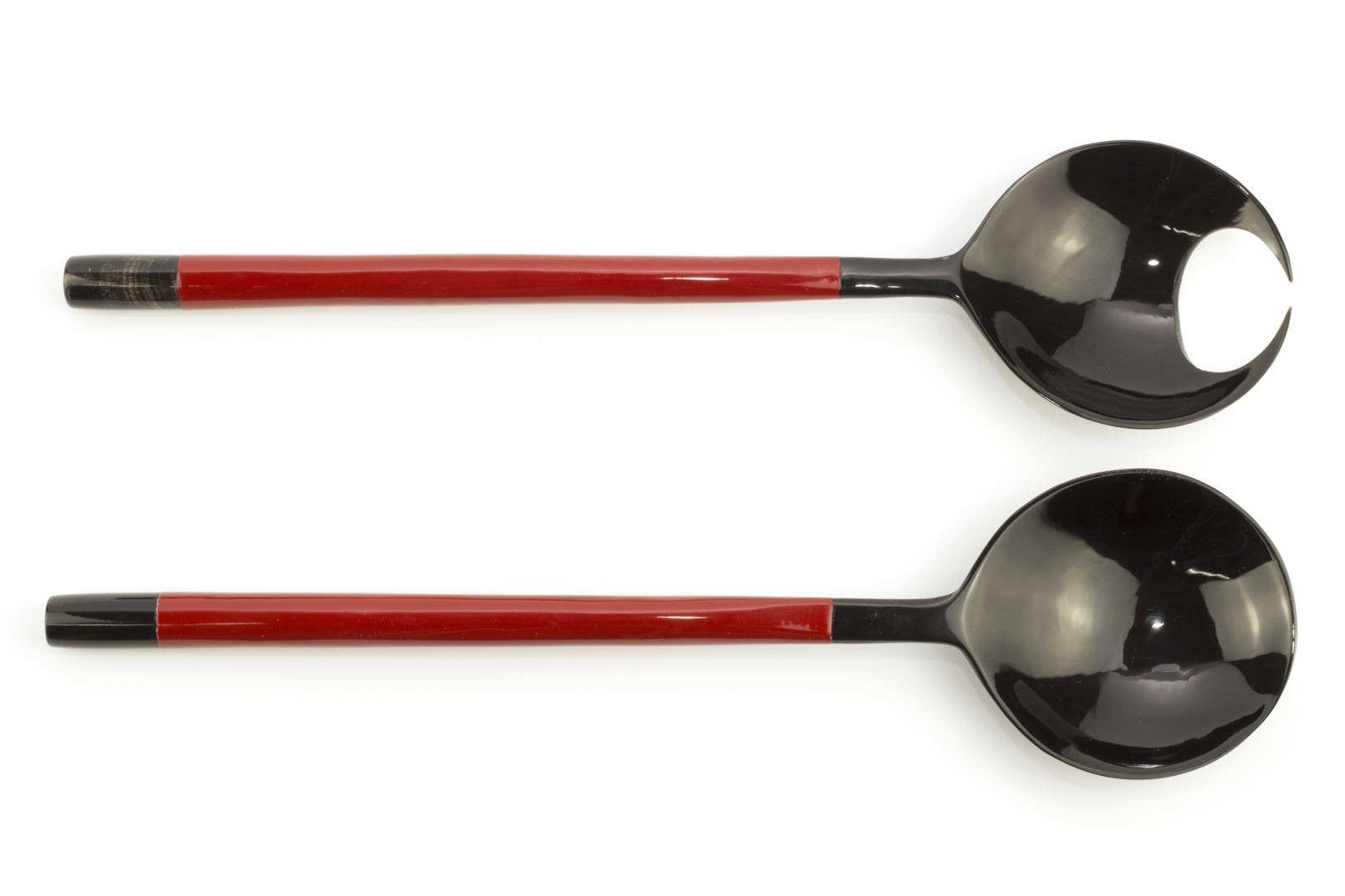 Couverts ronds en forme de griffe de crabe avec laque rouge: Rouge