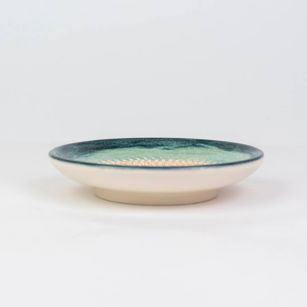 Plaque râpe-ail en céramique - petite - turquoise - Brisa: SIN PACKAGING