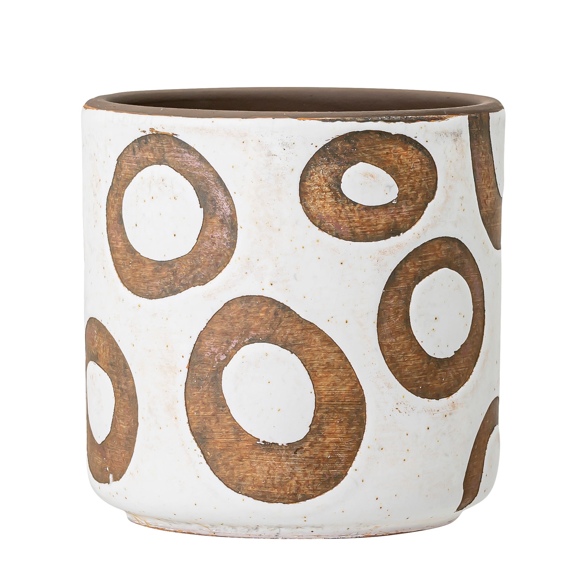 Avo Pot de fleurs déco, Blanc, Terre cuite