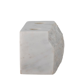 Magie Bougeoir, Blanc, Marbre