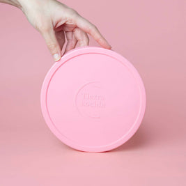 Couvercles en silicone réutilisables sans BPA / 2 tailles: Rose / Moyen