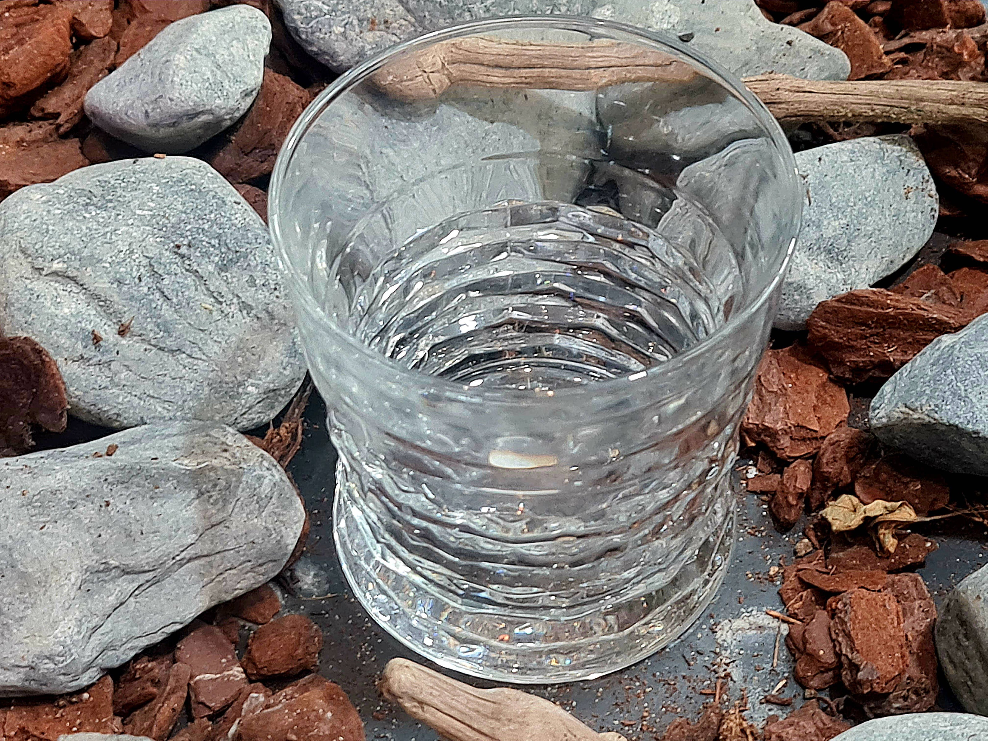 Verre japonais avec boîte cadeau, glaçons en granit et sous-verre |326: Un verre