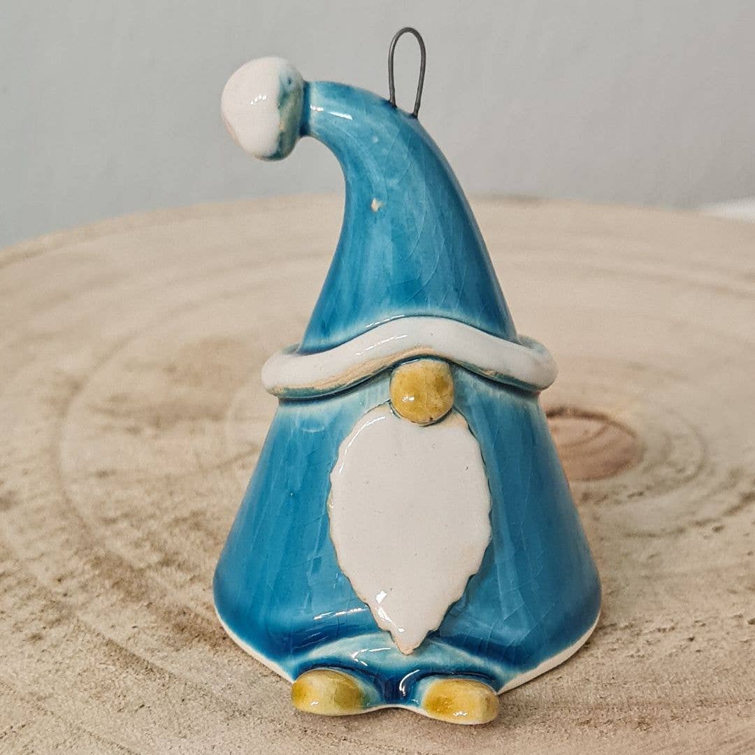 Gnome porte-bonheur | Nain de Noël (environ 8 cm) + bâton: Rouge