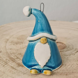 Gnome porte-bonheur | Nain de Noël (environ 8 cm) + bâton: Rouge