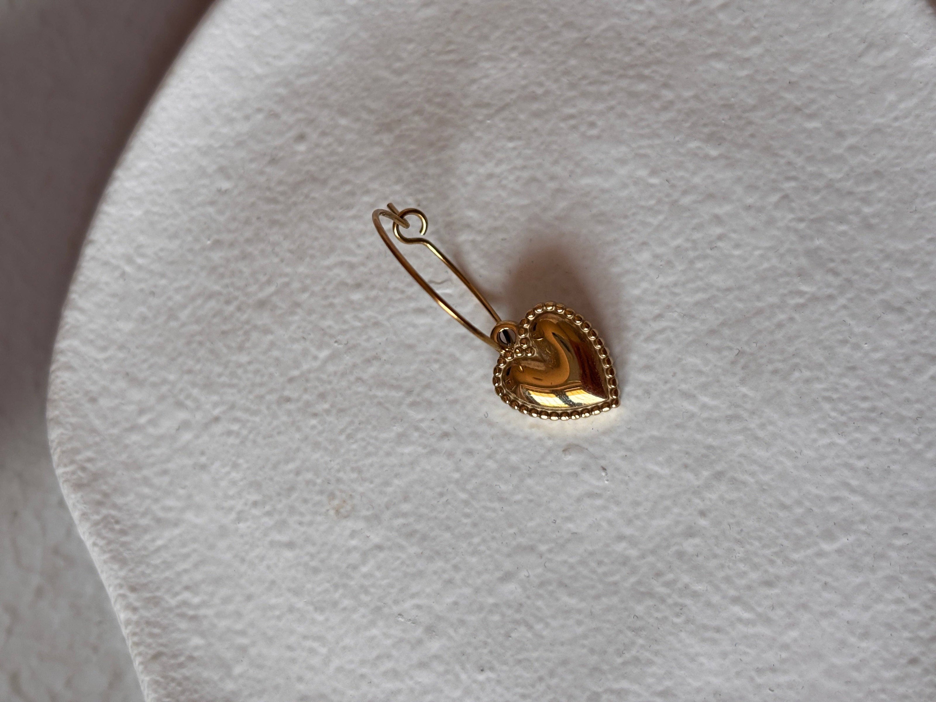 Mix and Match – Boucles d'oreilles simples avec pendentif: Lune-changement