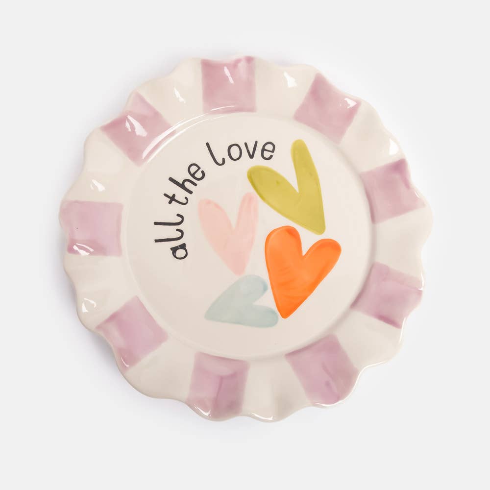 Assiette Multi-Cœurs Tout l'Amour