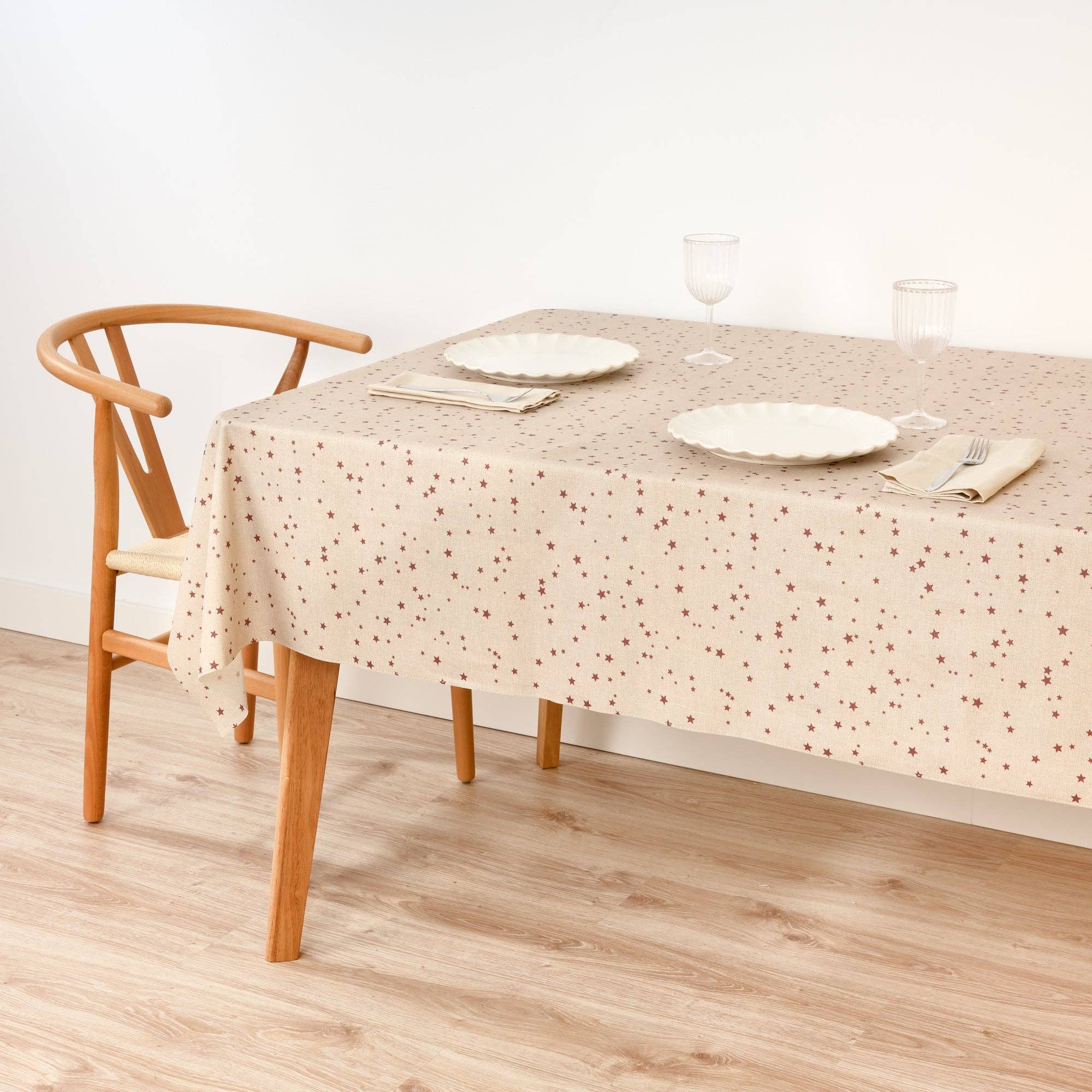 Nappe en jacquard lurex Joyeux Noël 23: 300 x 155 cm
