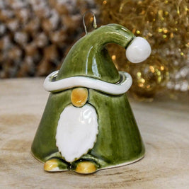 Gnome porte-bonheur | Nain de Noël (environ 8 cm) + bâton: Rouge