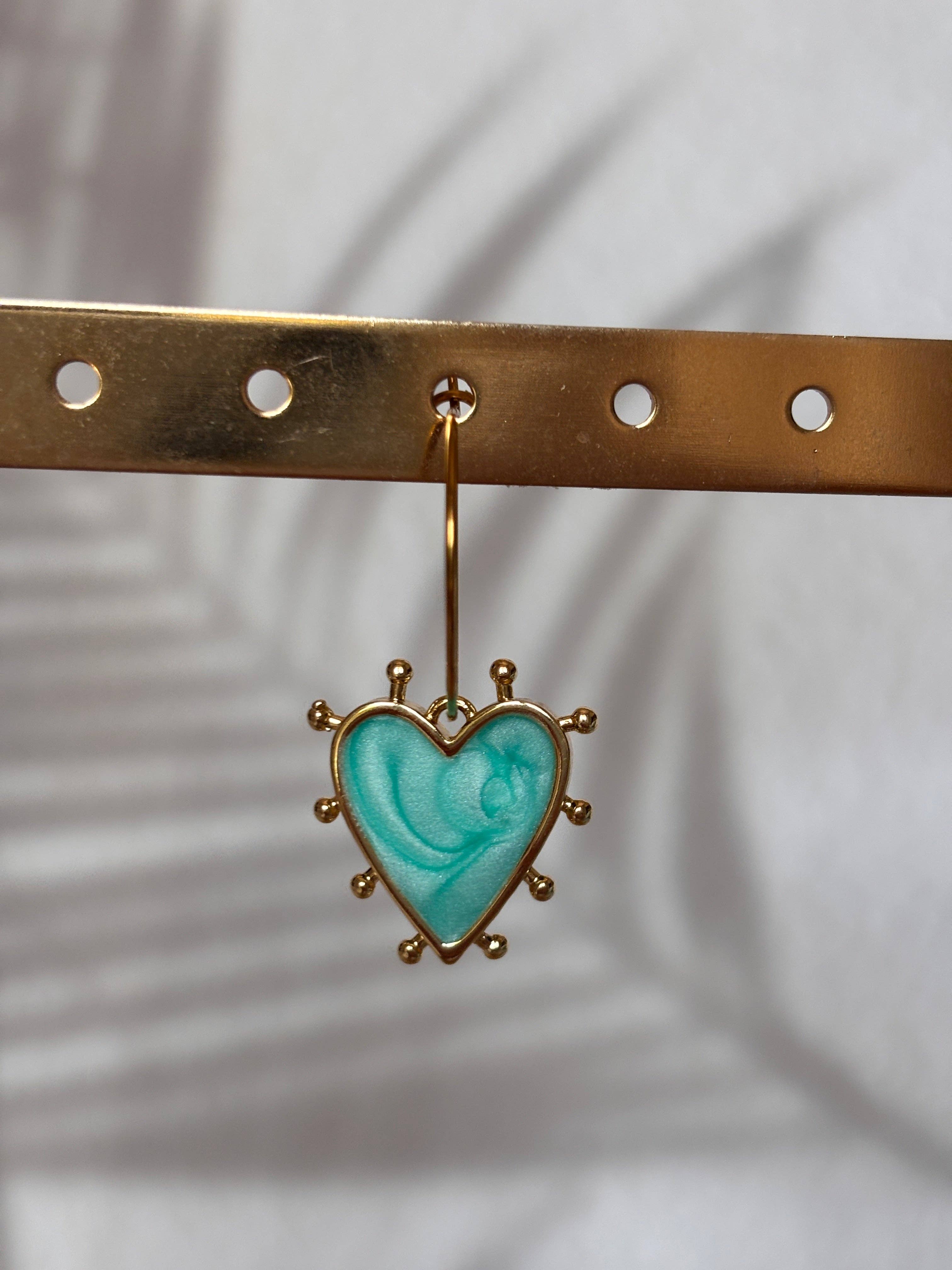 Mix and Match – Boucles d'oreilles simples avec pendentif: Lune-changement