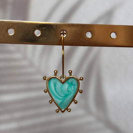 Mix and Match – Boucles d'oreilles simples avec pendentif: Lune-changement