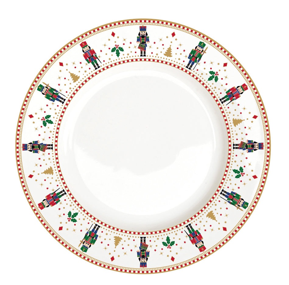 Assiette plate 26,5cm, porcelaine, NUTCRACKER