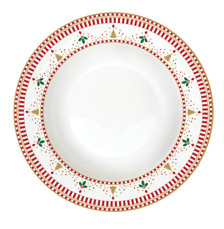 Assiette à soupe 21,5cm, porcelaine, NUTCRACKER