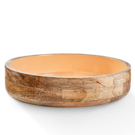 Bol en bois SINGA: Cantaloupe / OS