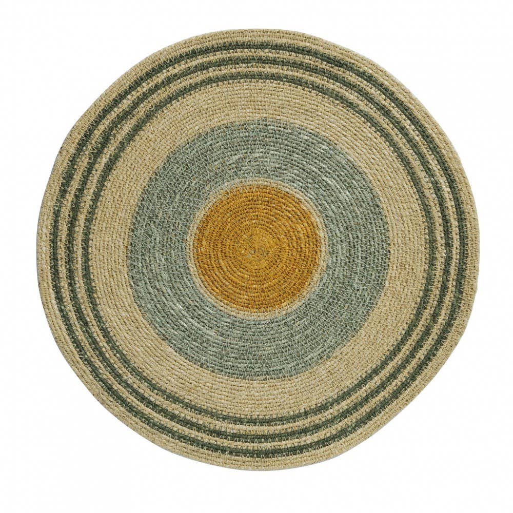 Set de table en jonc de mer Baya - Vert Lichen