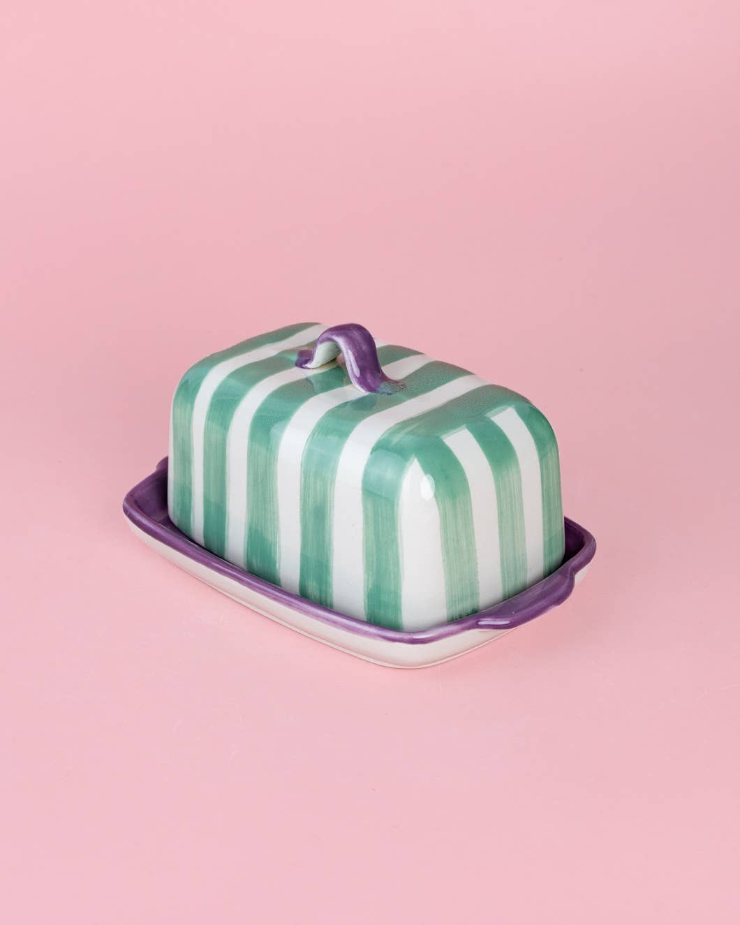 Beurrier en céramique - Esmeralda