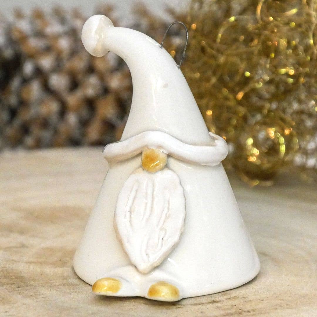 Gnome porte-bonheur | Nain de Noël (environ 8 cm) + bâton: Rouge