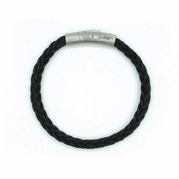 Bracelet homme Valo noir - 6 mm: L- 19 cm