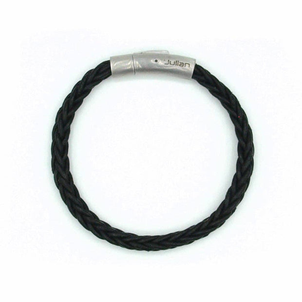 Bracelet homme Valo noir - 6 mm: XL- 20 cm