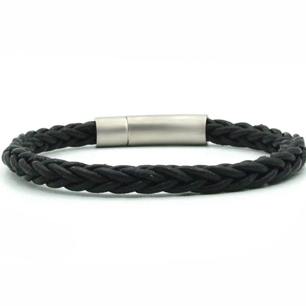 Bracelet homme Valo noir - 6 mm: XL- 20 cm