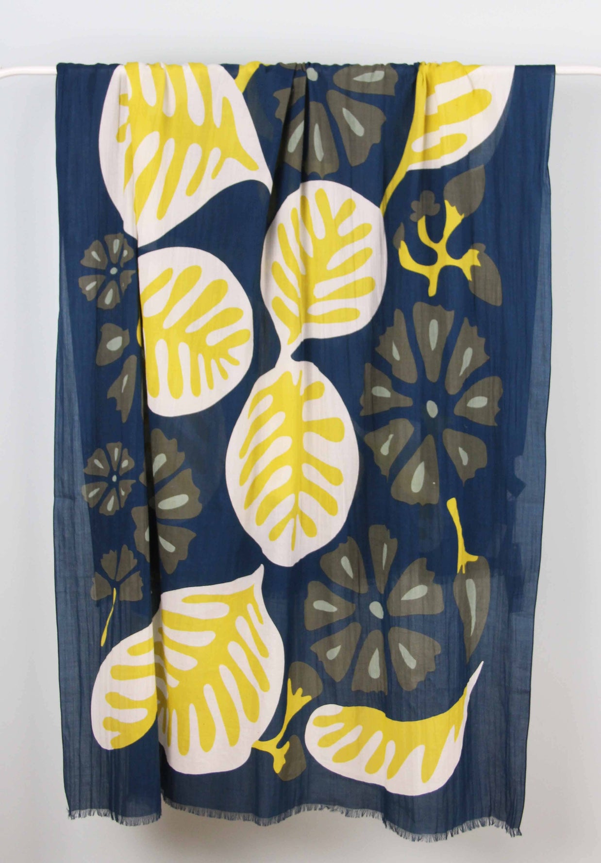 Foulard Coton Bio Equateur Marine